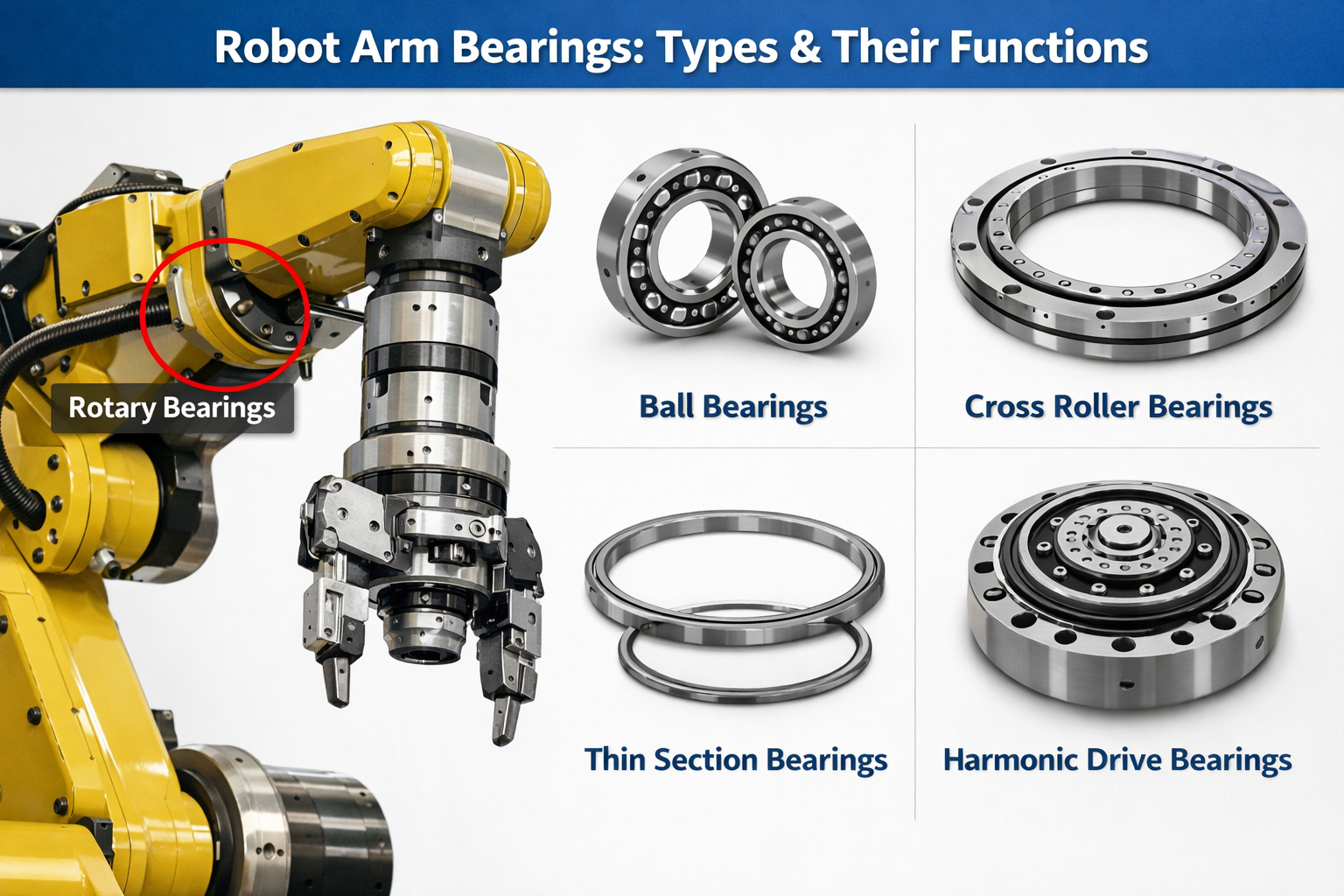 Robot Arm Bearings Types & Their Functions