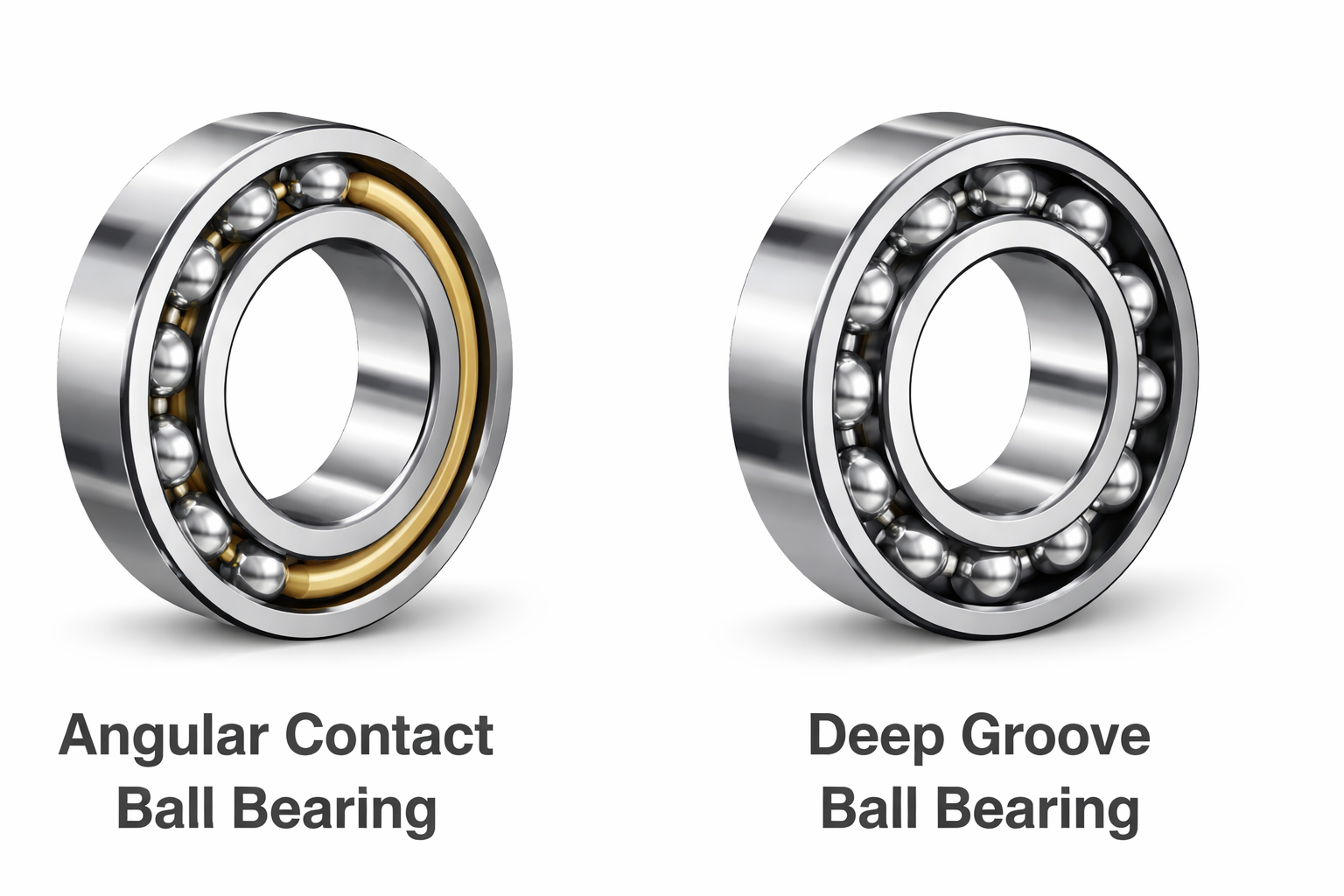 angular contact ball bearing vs deep groove ball bearing