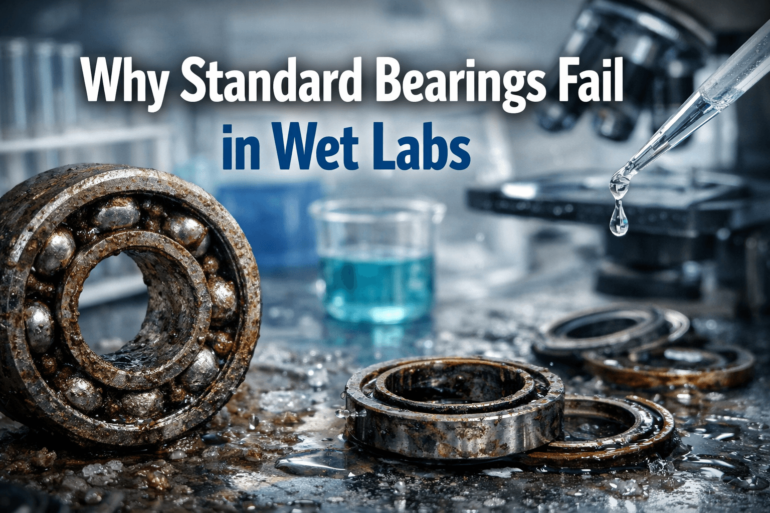 Why Standard Bearings Fail in Wet Labs